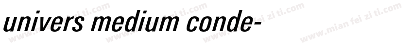 univers medium conde字体转换